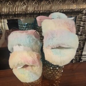 Torrid Pastel Furry Slippers